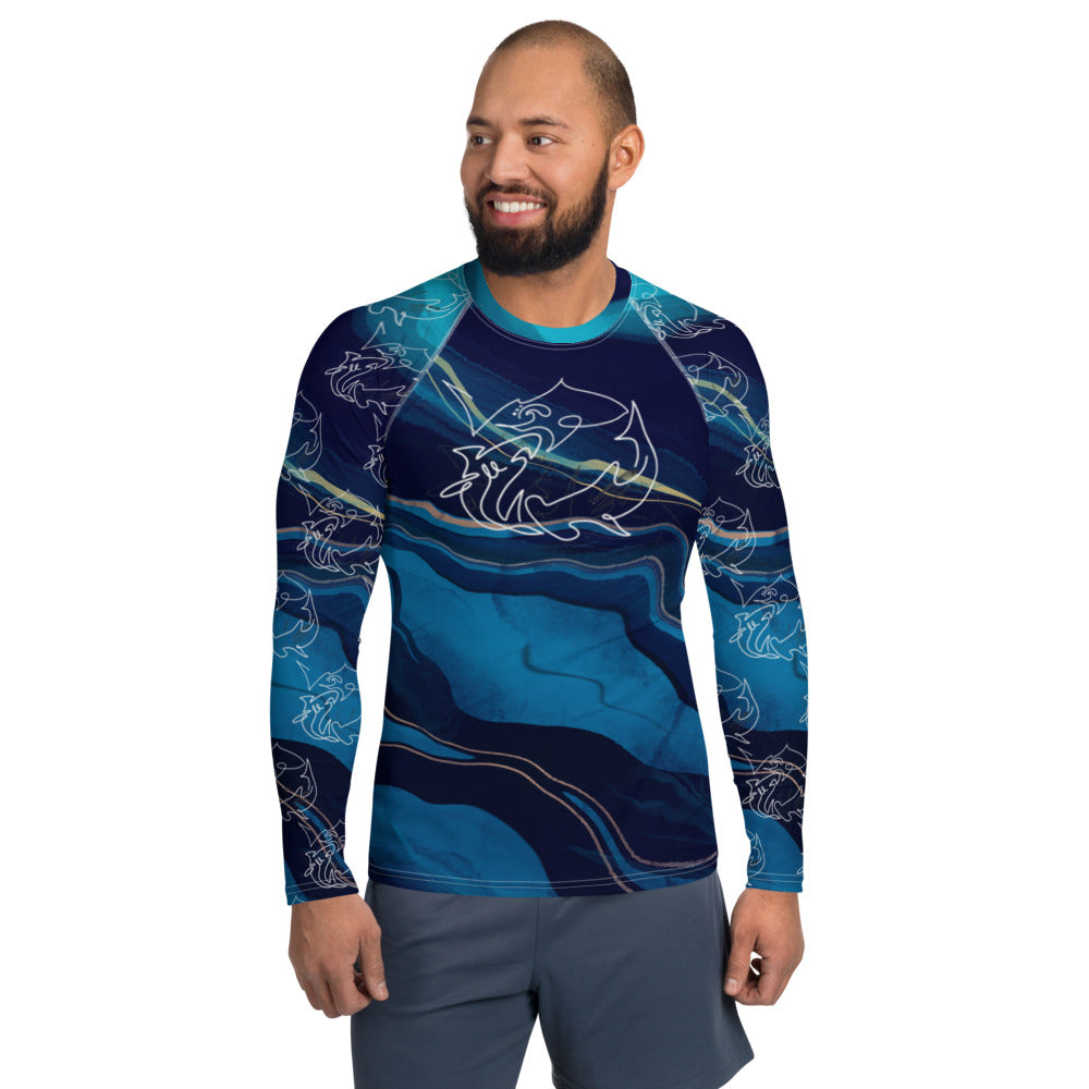 Mens Long Sleeve Rash Guard