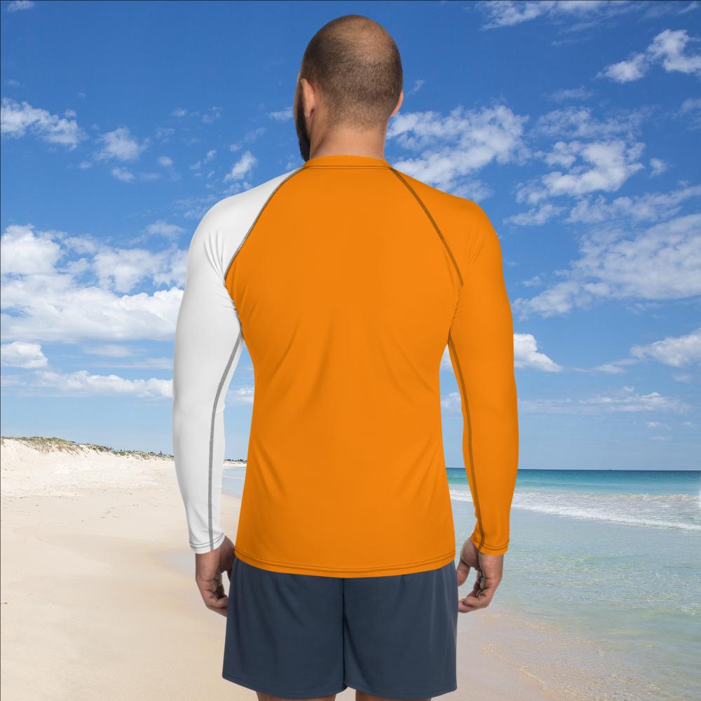 Orange High Visibility Men's Rash Guard