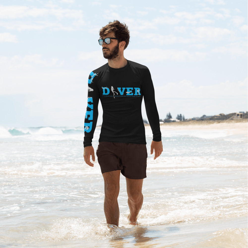 Diver - If Found Men's Rash Guard