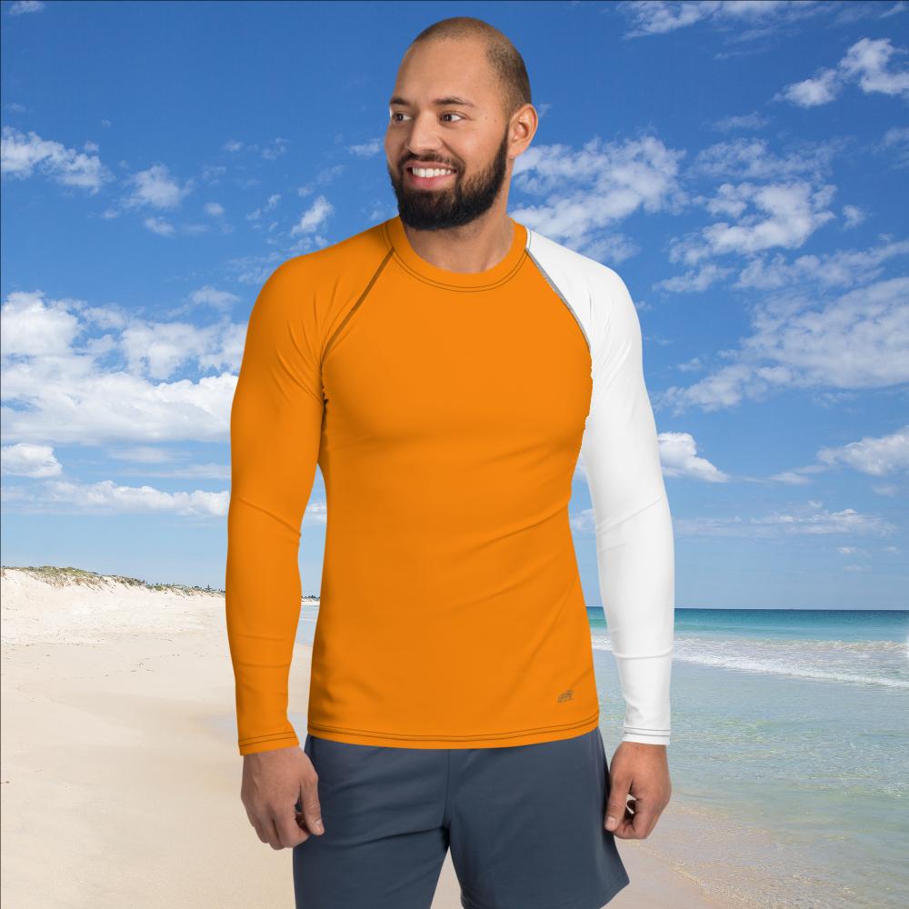 Orange High Visibility Men's Rash Guard