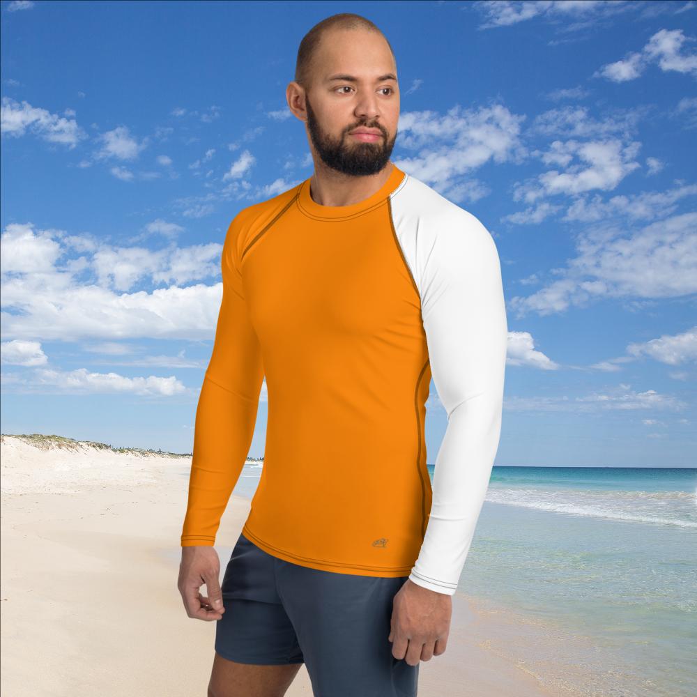 Orange High Visibility Men's Rash Guard