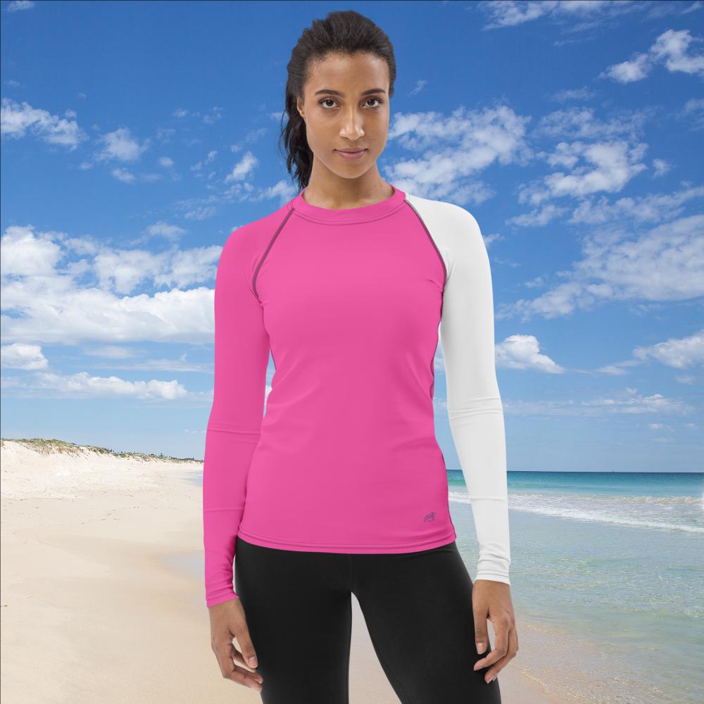 Pink High Visibility Ladies Rash Guard