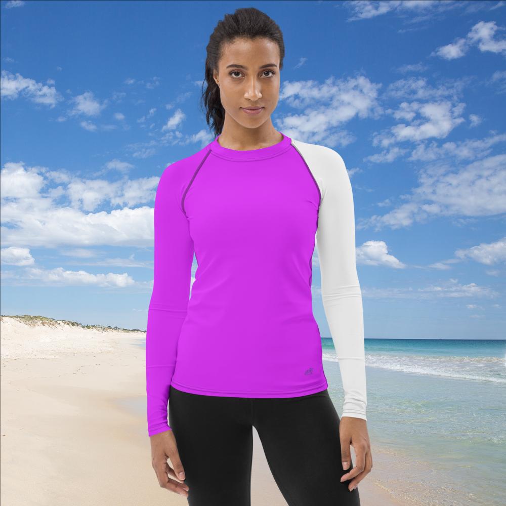 Purple High Visibility Ladies Rash Guard