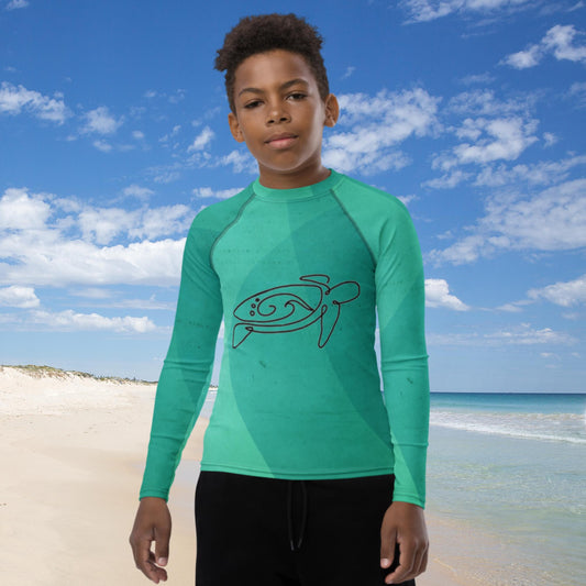 Sea Turtle Youth Rash Guard