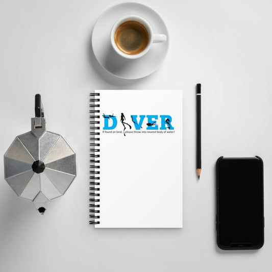 Diver - If Found Spiral notebook